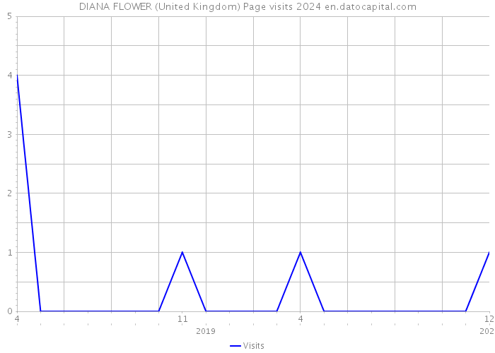 DIANA FLOWER (United Kingdom) Page visits 2024 