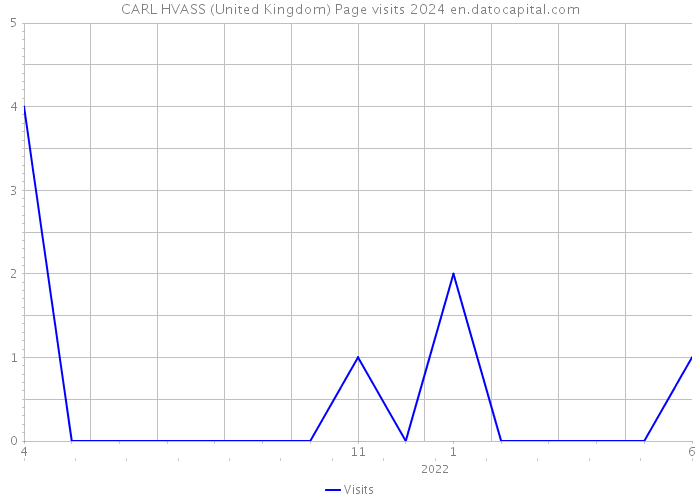 CARL HVASS (United Kingdom) Page visits 2024 