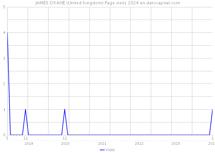 JAMES O'KANE (United Kingdom) Page visits 2024 