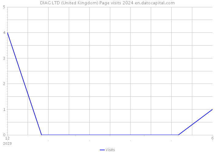 DIAG LTD (United Kingdom) Page visits 2024 