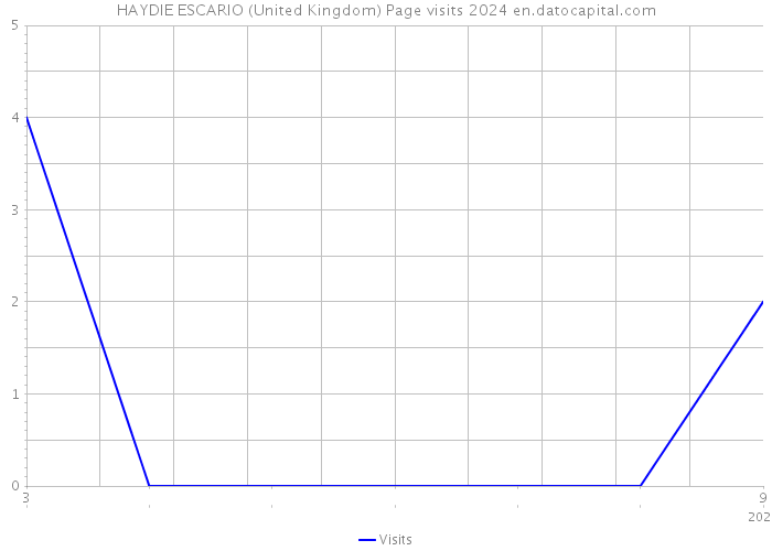 HAYDIE ESCARIO (United Kingdom) Page visits 2024 