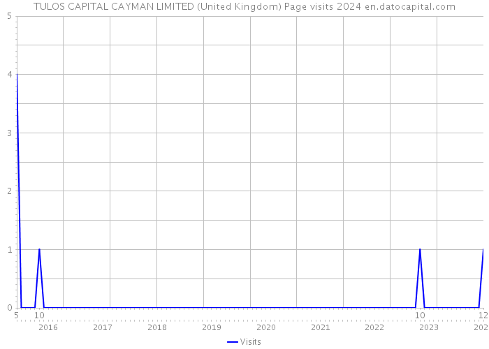 TULOS CAPITAL CAYMAN LIMITED (United Kingdom) Page visits 2024 