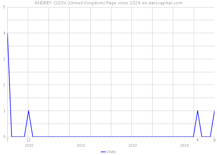 ANDREY CIZOV (United Kingdom) Page visits 2024 