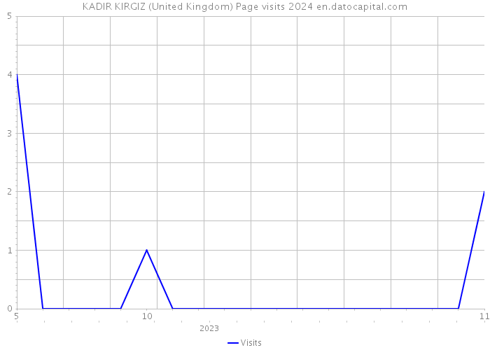 KADIR KIRGIZ (United Kingdom) Page visits 2024 