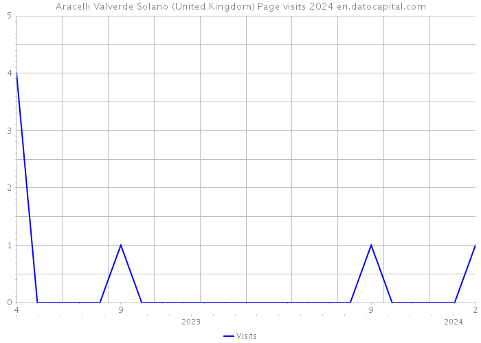 Aracelli Valverde Solano (United Kingdom) Page visits 2024 