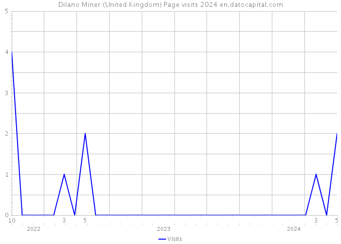 Dilano Miner (United Kingdom) Page visits 2024 