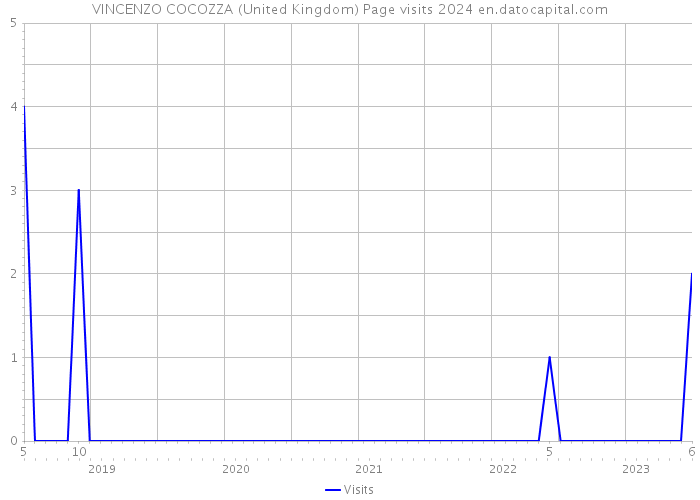 VINCENZO COCOZZA (United Kingdom) Page visits 2024 