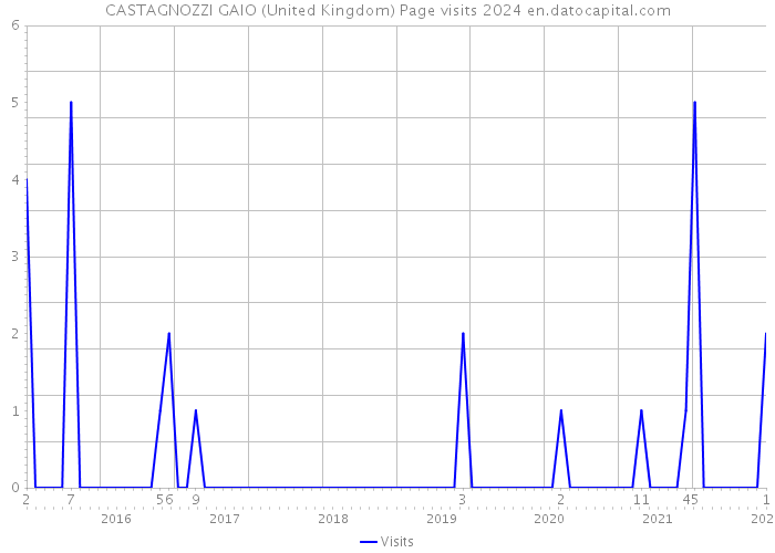 CASTAGNOZZI GAIO (United Kingdom) Page visits 2024 