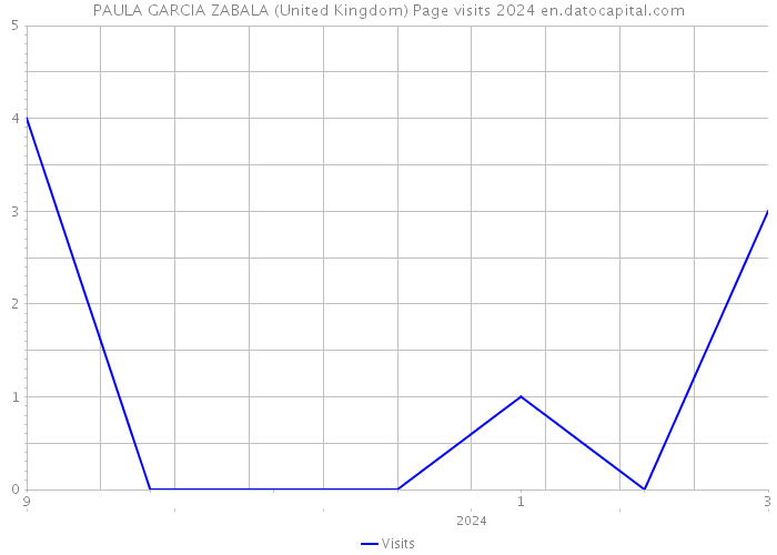 PAULA GARCIA ZABALA (United Kingdom) Page visits 2024 