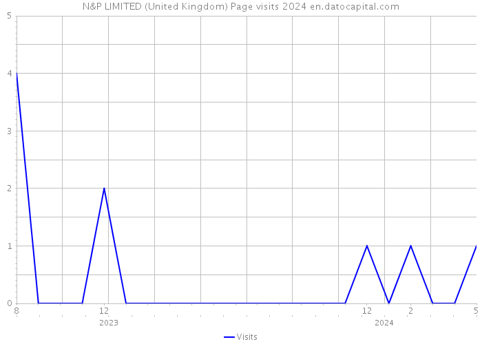 N&P LIMITED (United Kingdom) Page visits 2024 