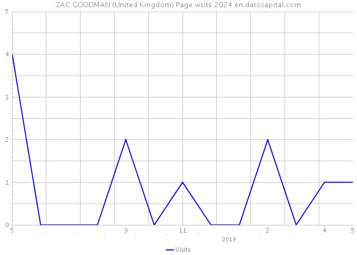 ZAC GOODMAN (United Kingdom) Page visits 2024 