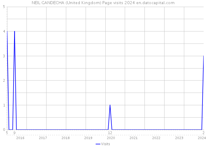 NEIL GANDECHA (United Kingdom) Page visits 2024 