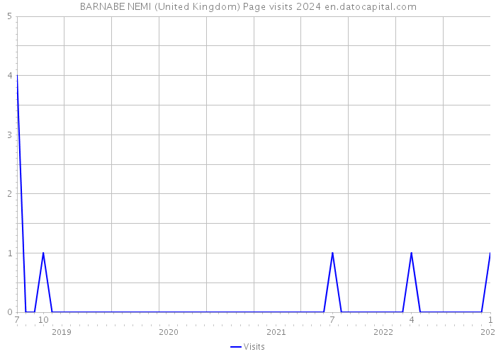 BARNABE NEMI (United Kingdom) Page visits 2024 