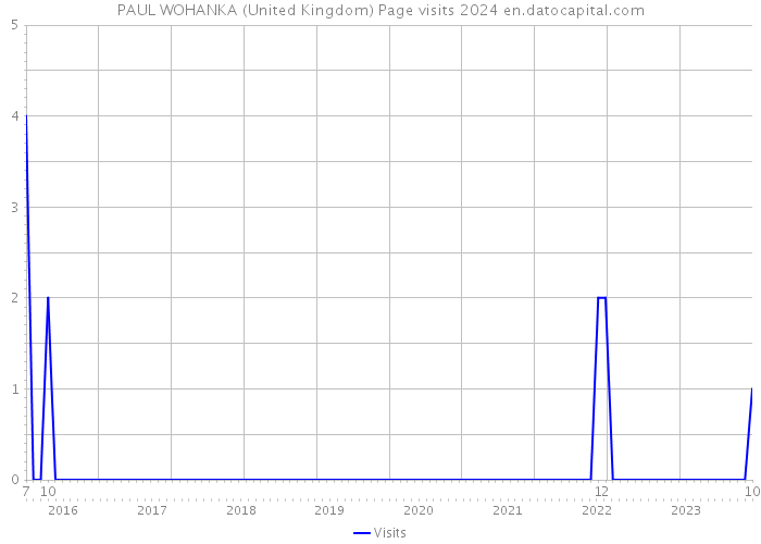 PAUL WOHANKA (United Kingdom) Page visits 2024 