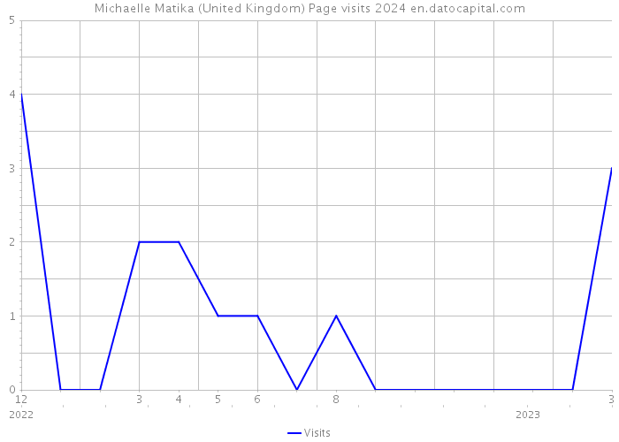 Michaelle Matika (United Kingdom) Page visits 2024 