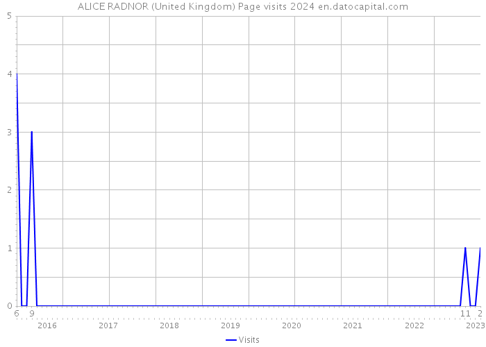 ALICE RADNOR (United Kingdom) Page visits 2024 