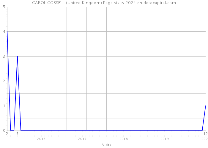 CAROL COSSELL (United Kingdom) Page visits 2024 