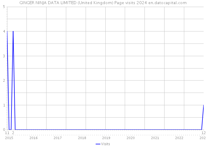 GINGER NINJA DATA LIMITED (United Kingdom) Page visits 2024 