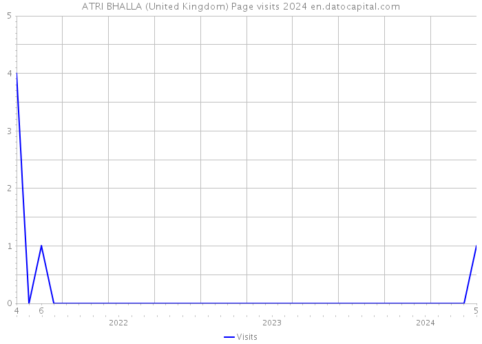 ATRI BHALLA (United Kingdom) Page visits 2024 