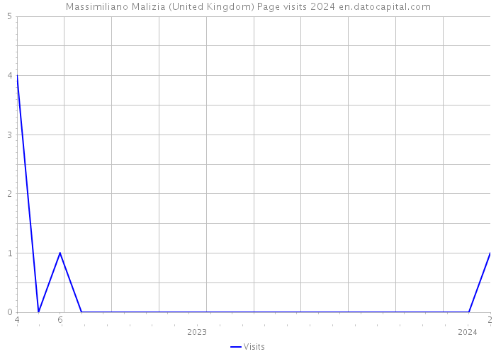 Massimiliano Malizia (United Kingdom) Page visits 2024 