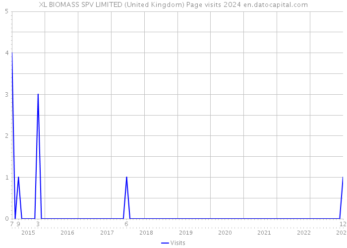 XL BIOMASS SPV LIMITED (United Kingdom) Page visits 2024 