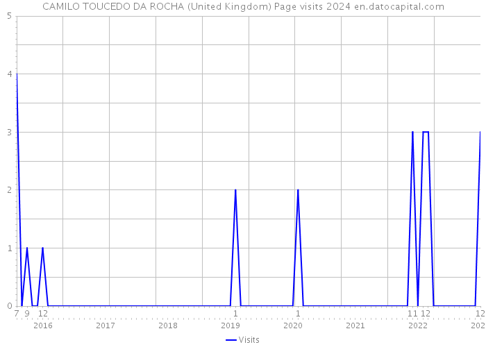 CAMILO TOUCEDO DA ROCHA (United Kingdom) Page visits 2024 