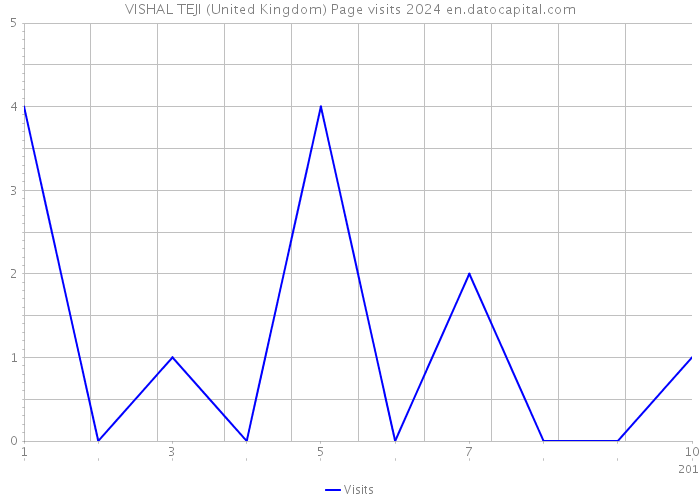 VISHAL TEJI (United Kingdom) Page visits 2024 