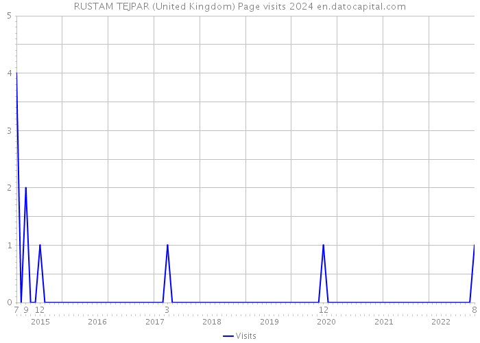 RUSTAM TEJPAR (United Kingdom) Page visits 2024 