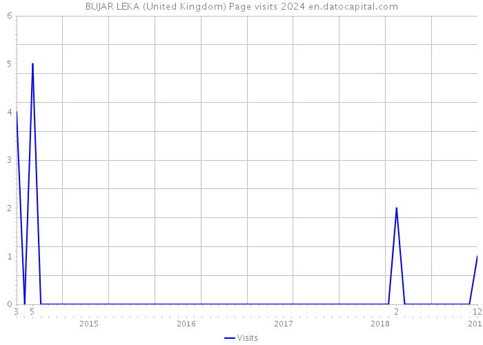 BUJAR LEKA (United Kingdom) Page visits 2024 