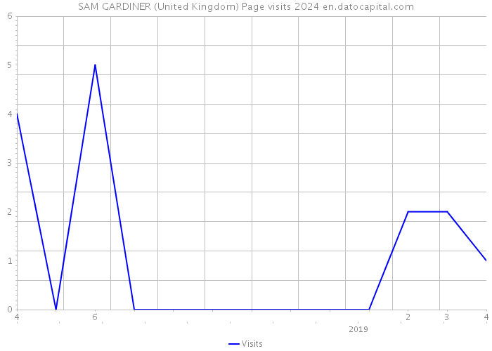 SAM GARDINER (United Kingdom) Page visits 2024 