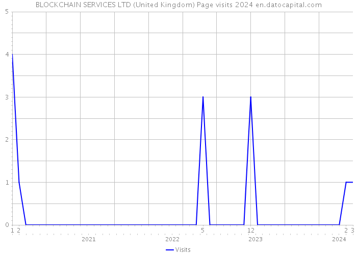 BLOCKCHAIN SERVICES LTD (United Kingdom) Page visits 2024 