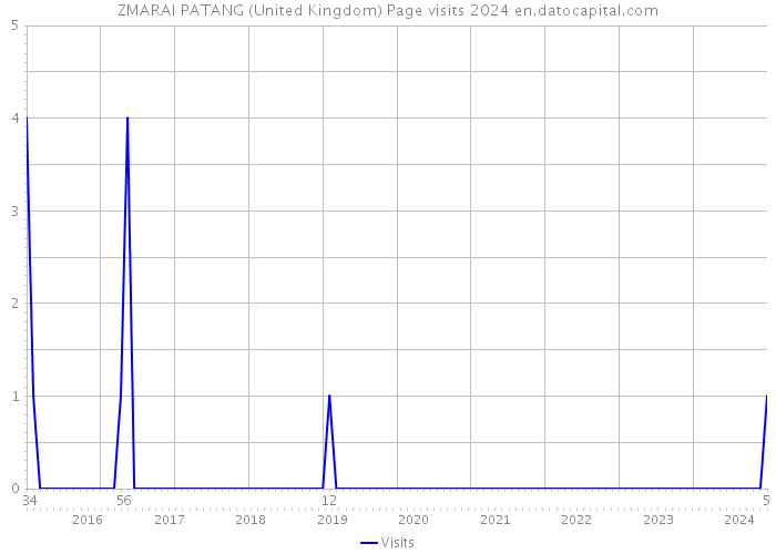 ZMARAI PATANG (United Kingdom) Page visits 2024 