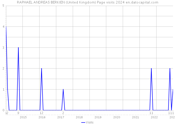 RAPHAEL ANDREAS BERKIEN (United Kingdom) Page visits 2024 