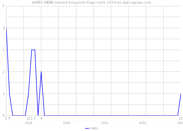 JAMES WEBB (United Kingdom) Page visits 2024 