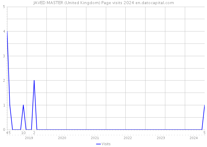 JAVED MASTER (United Kingdom) Page visits 2024 