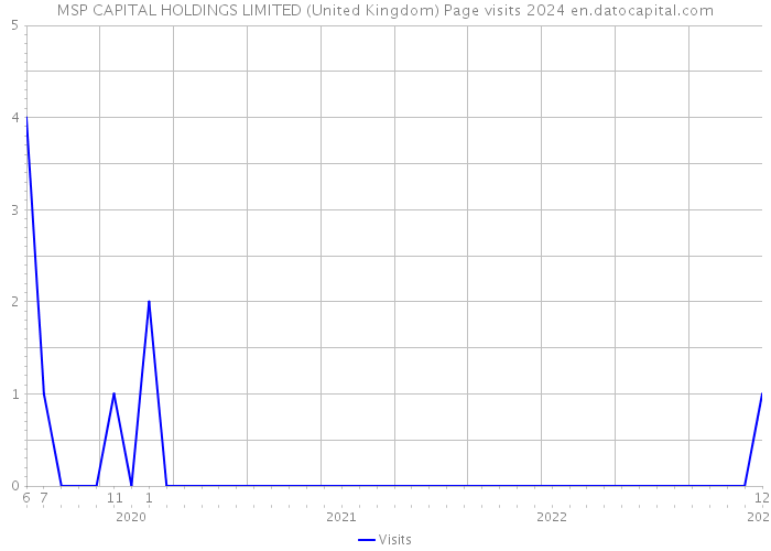 MSP CAPITAL HOLDINGS LIMITED (United Kingdom) Page visits 2024 