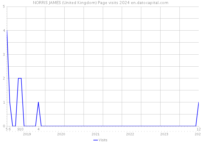 NORRIS JAMES (United Kingdom) Page visits 2024 