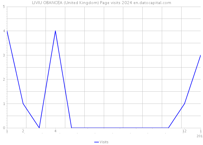 LIVIU OBANCEA (United Kingdom) Page visits 2024 