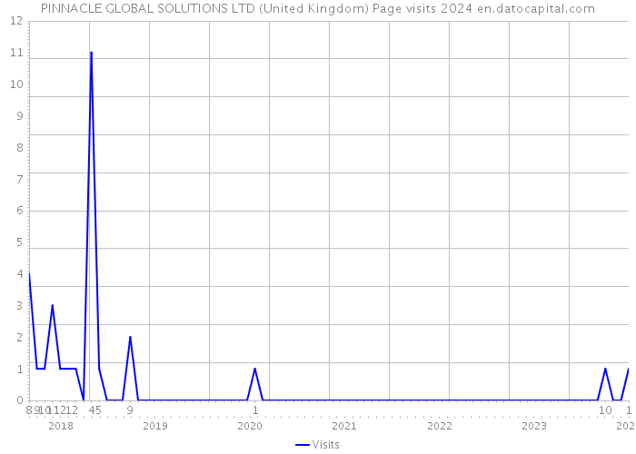 PINNACLE GLOBAL SOLUTIONS LTD (United Kingdom) Page visits 2024 
