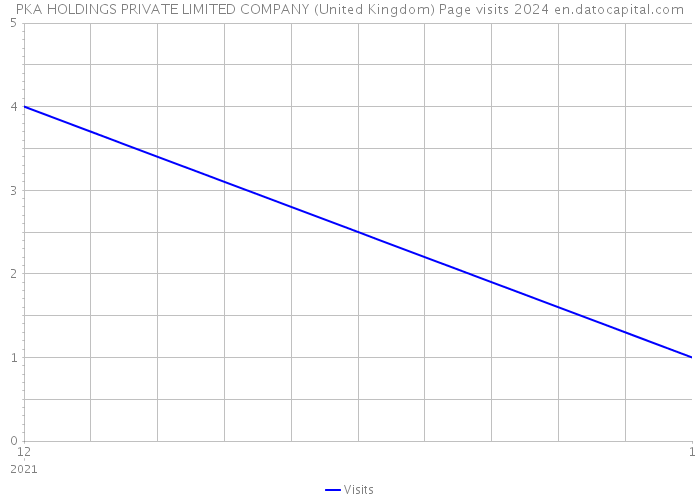 PKA HOLDINGS PRIVATE LIMITED COMPANY (United Kingdom) Page visits 2024 
