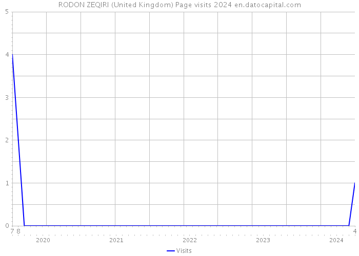 RODON ZEQIRI (United Kingdom) Page visits 2024 