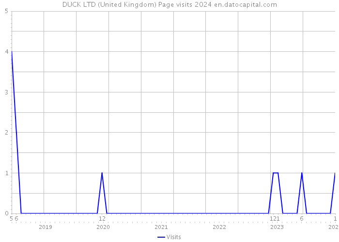 DUCK LTD (United Kingdom) Page visits 2024 