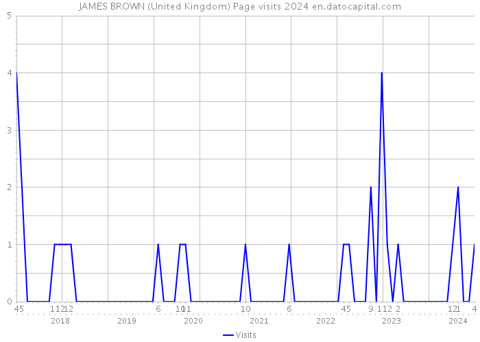 JAMES BROWN (United Kingdom) Page visits 2024 