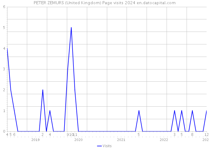 PETER ZEMURS (United Kingdom) Page visits 2024 