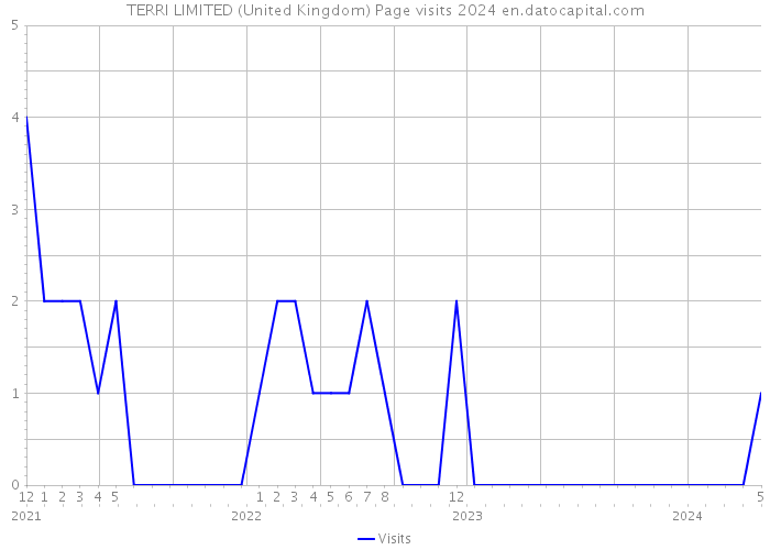 TERRI LIMITED (United Kingdom) Page visits 2024 