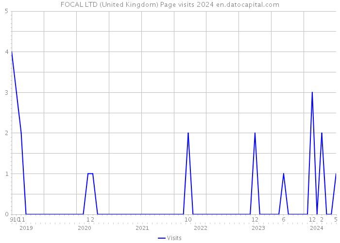 FOCAL LTD (United Kingdom) Page visits 2024 
