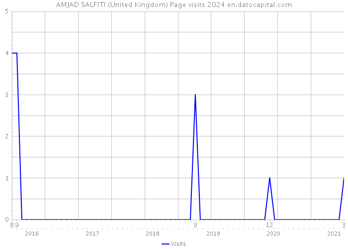 AMJAD SALFITI (United Kingdom) Page visits 2024 