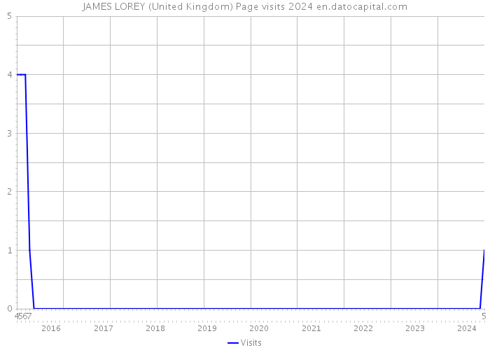 JAMES LOREY (United Kingdom) Page visits 2024 