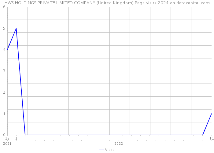 HWS HOLDINGS PRIVATE LIMITED COMPANY (United Kingdom) Page visits 2024 