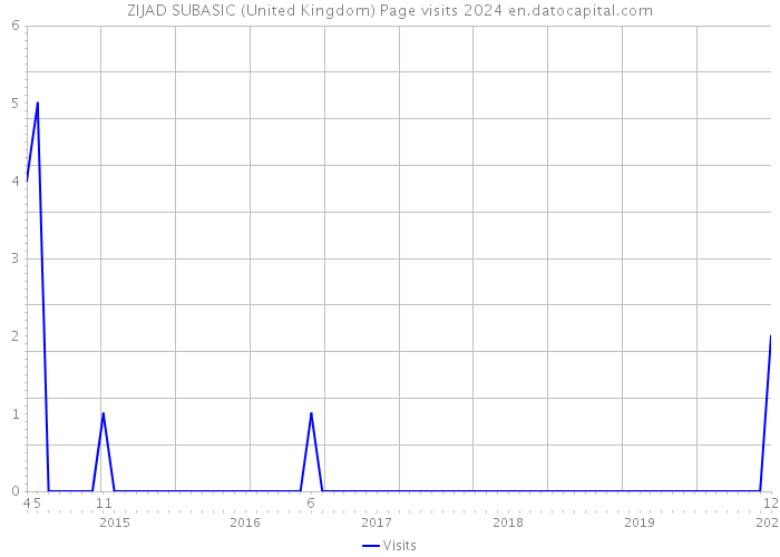 ZIJAD SUBASIC (United Kingdom) Page visits 2024 